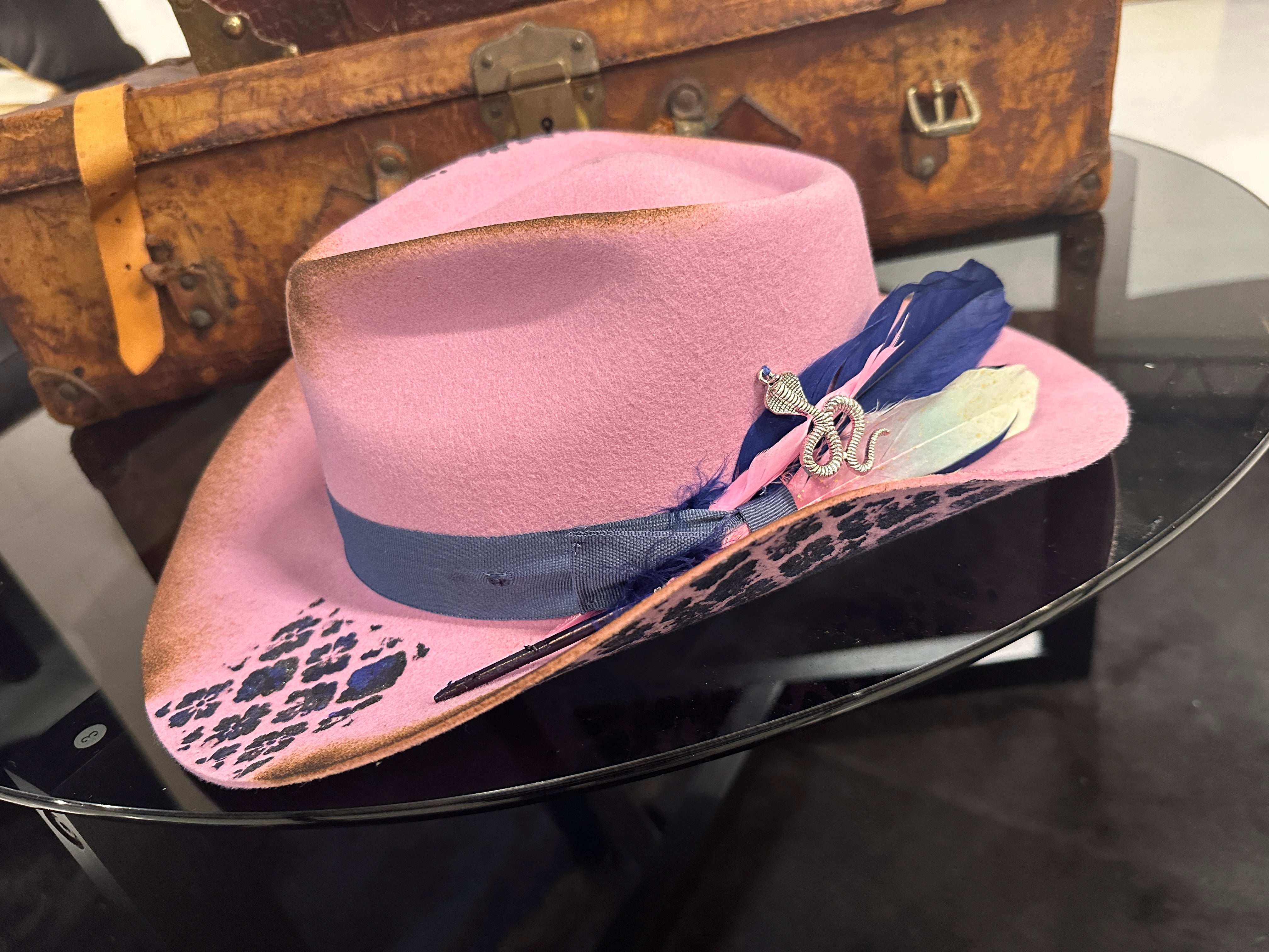 L - Pink blue cowboy