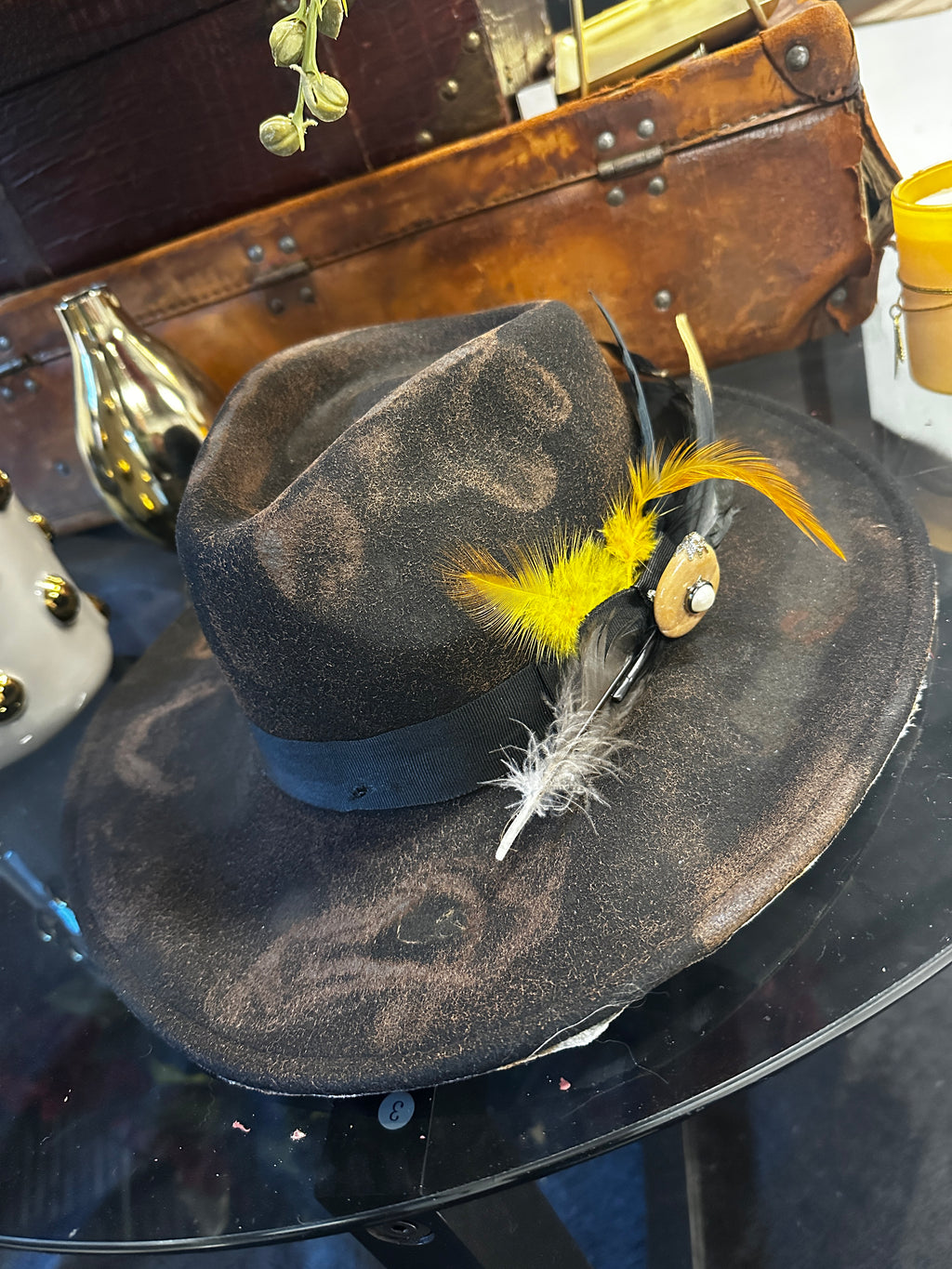 M - Burnt char - Fedora Designs