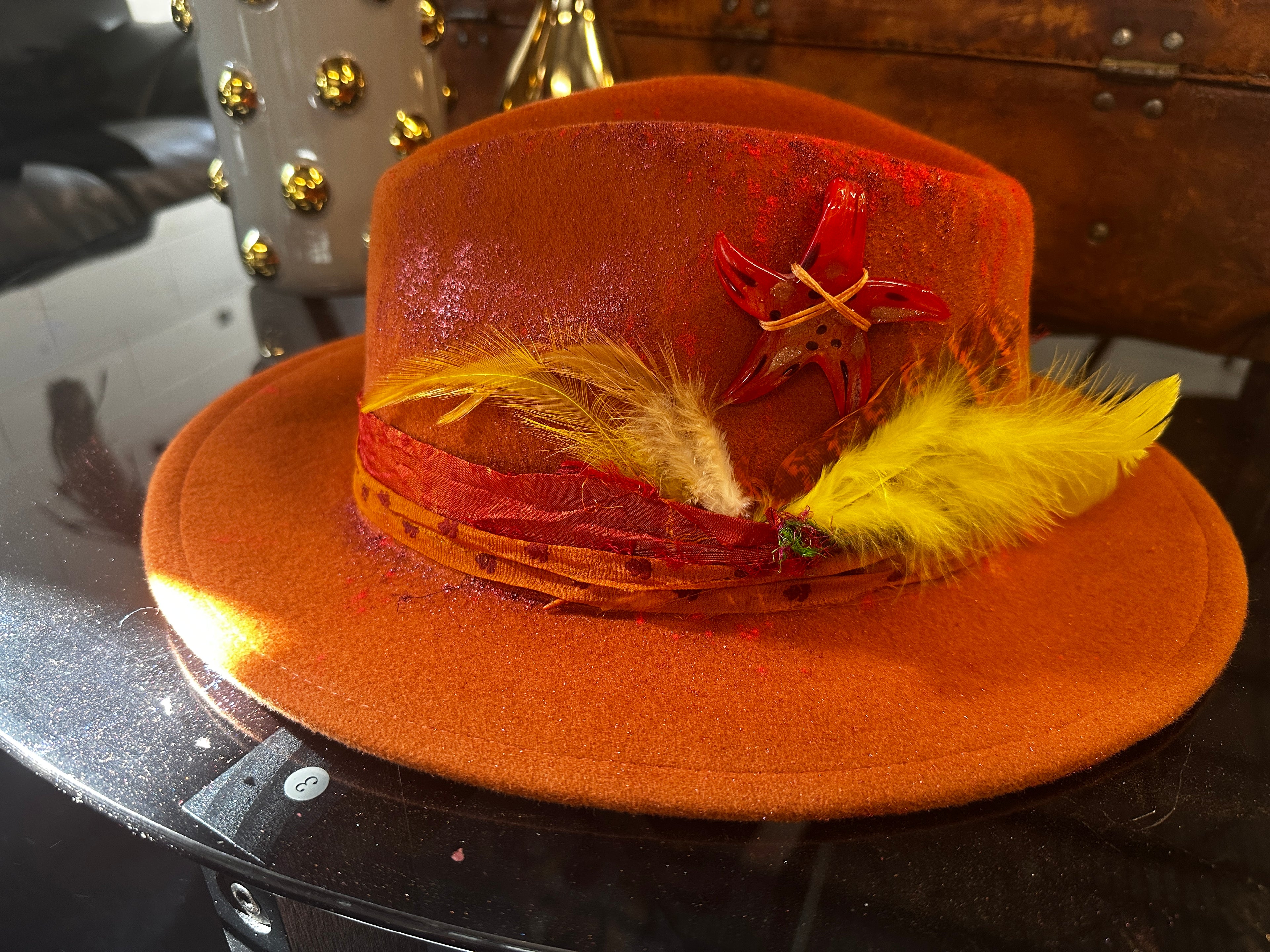 L - Orange sorbet - Fedora Designs