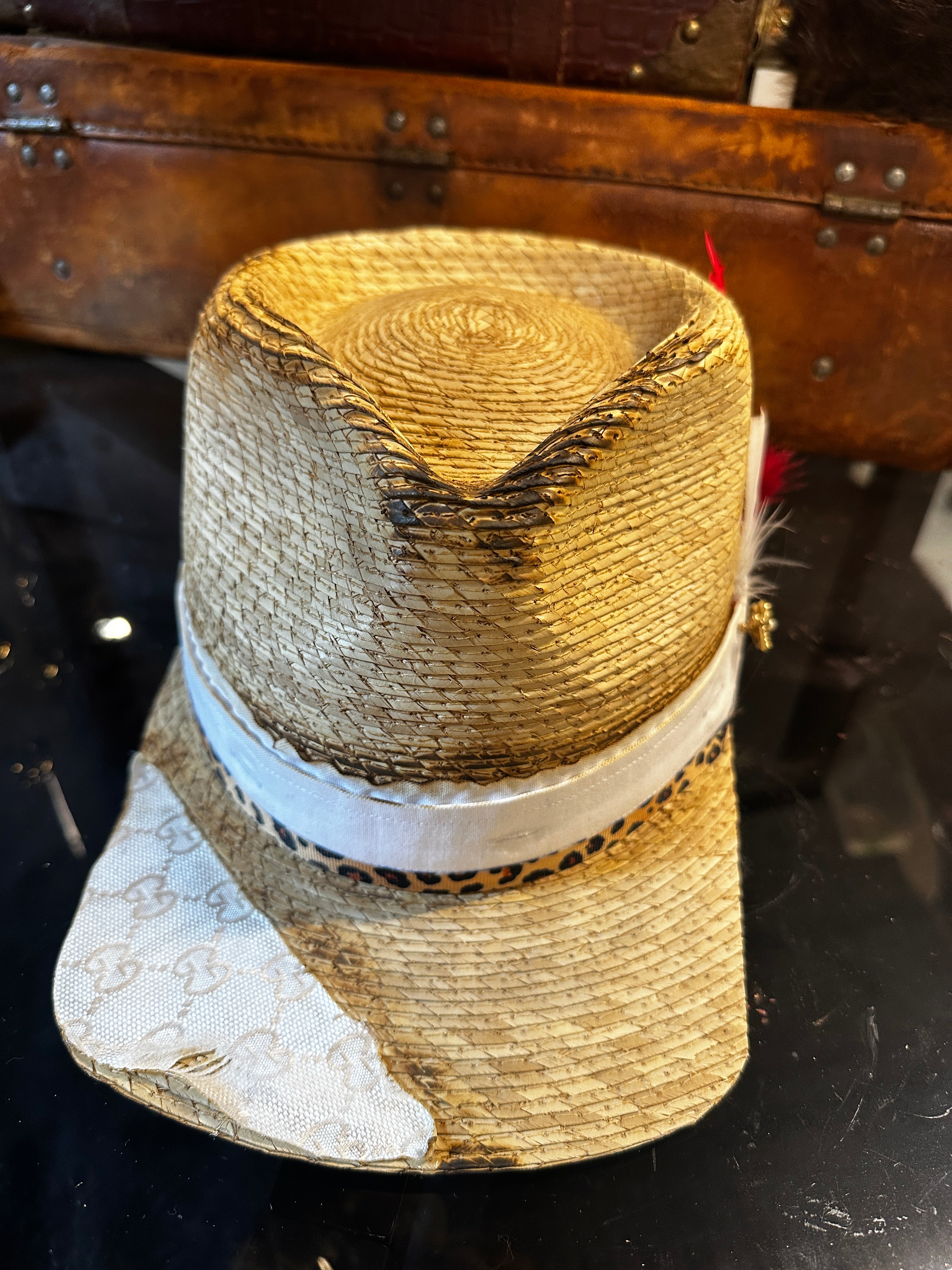 S-XL - White straw cap