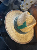 S/M - Greenie straw - Fedora Designs