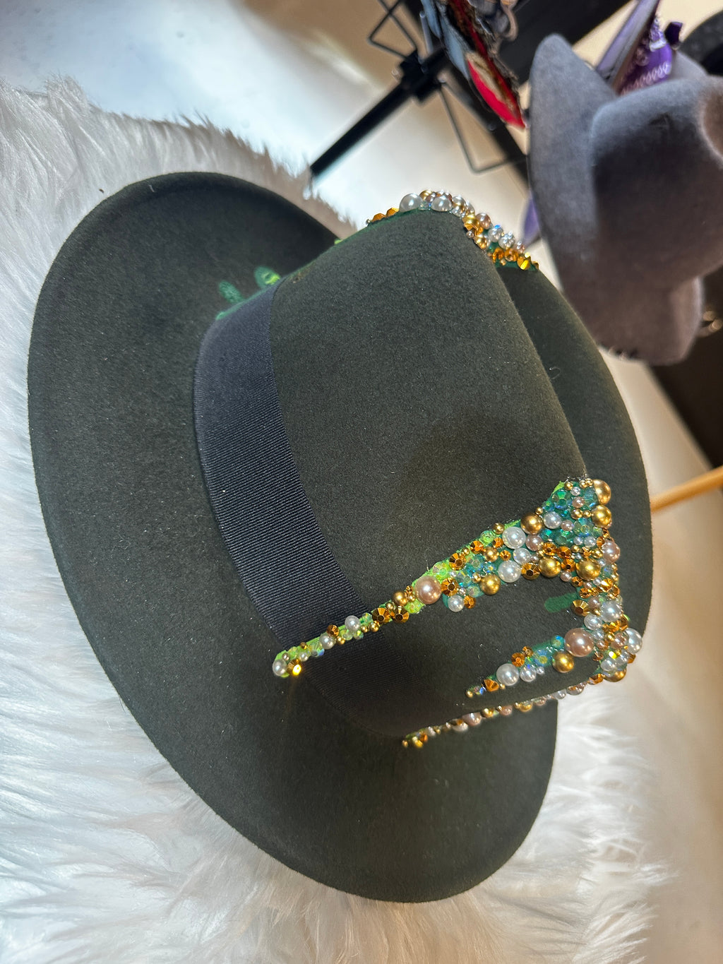 S/M - Blinged green