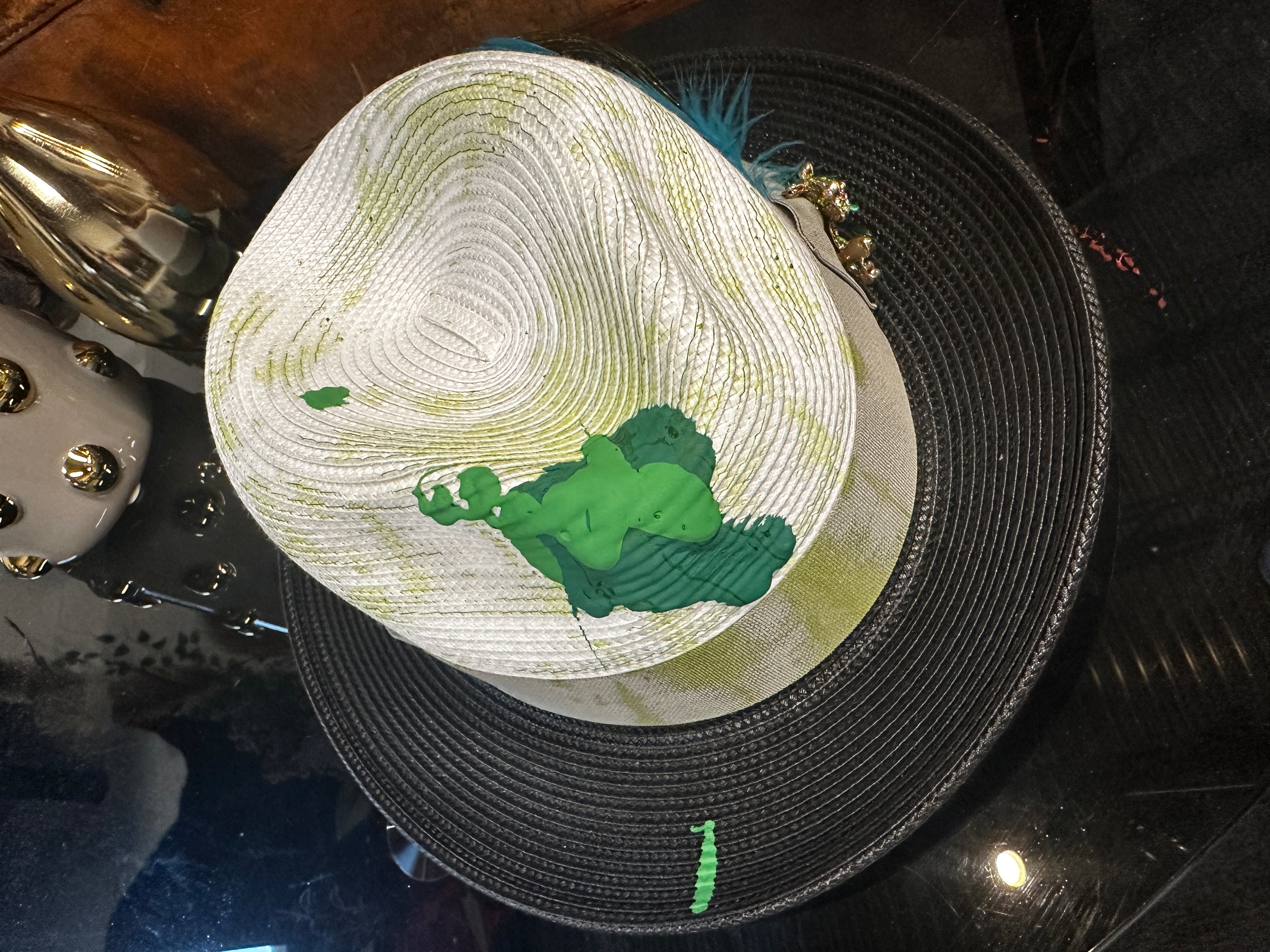S/M/L/XL - Green straw - Fedora Designs