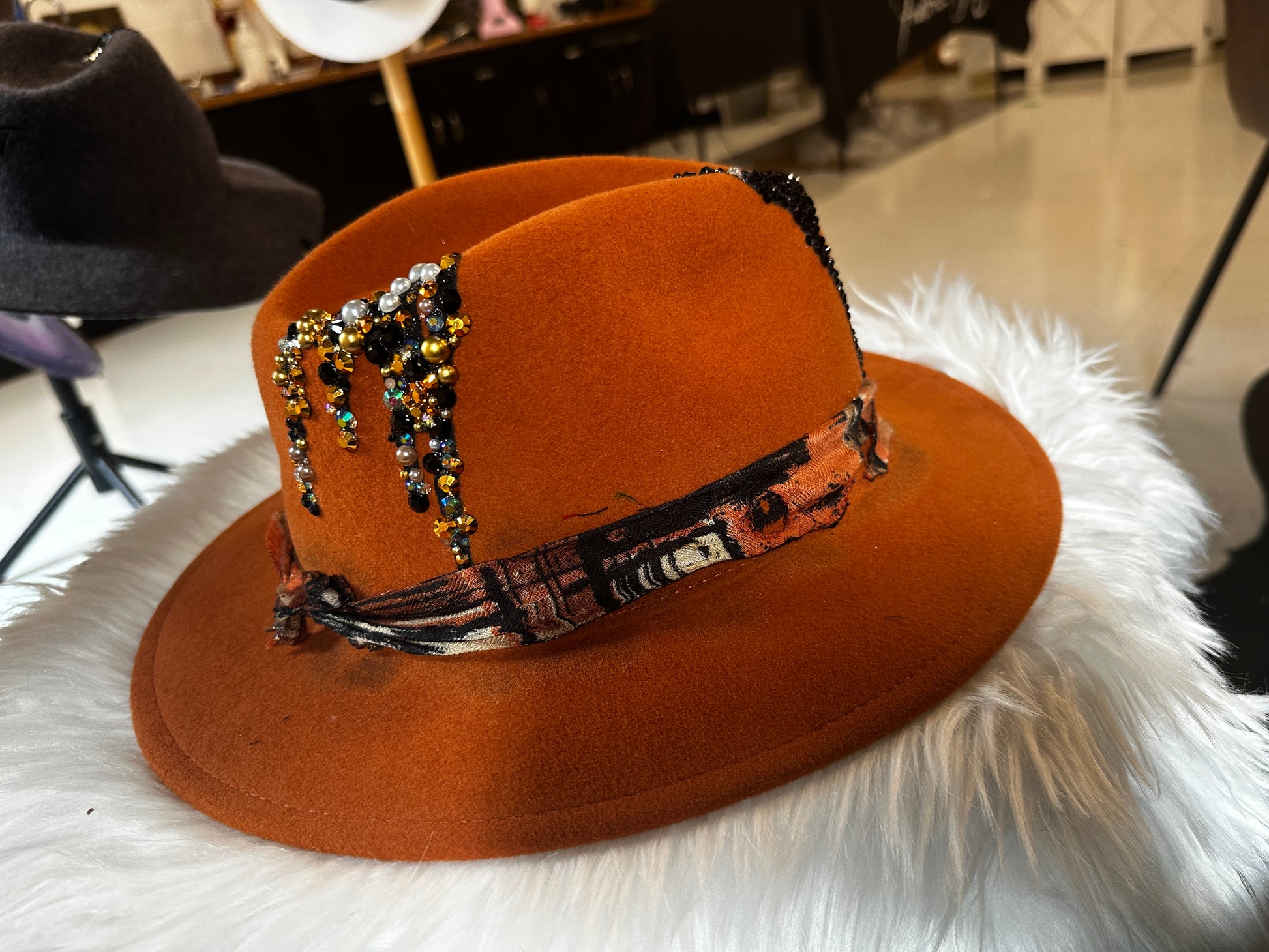 L - Burnt Orange bling