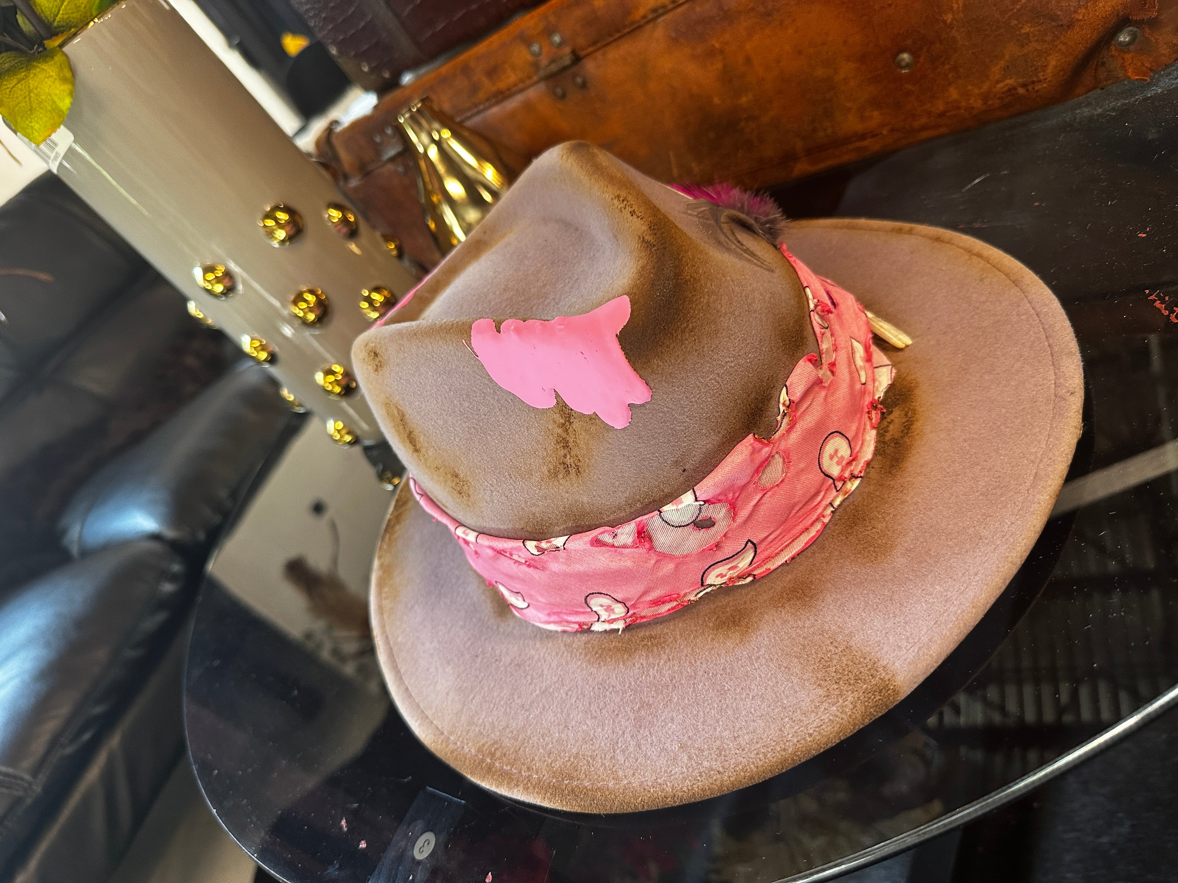 XL - Pink bandana - Fedora Designs