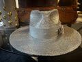 Metallic wide brim straw - Silver or Gold