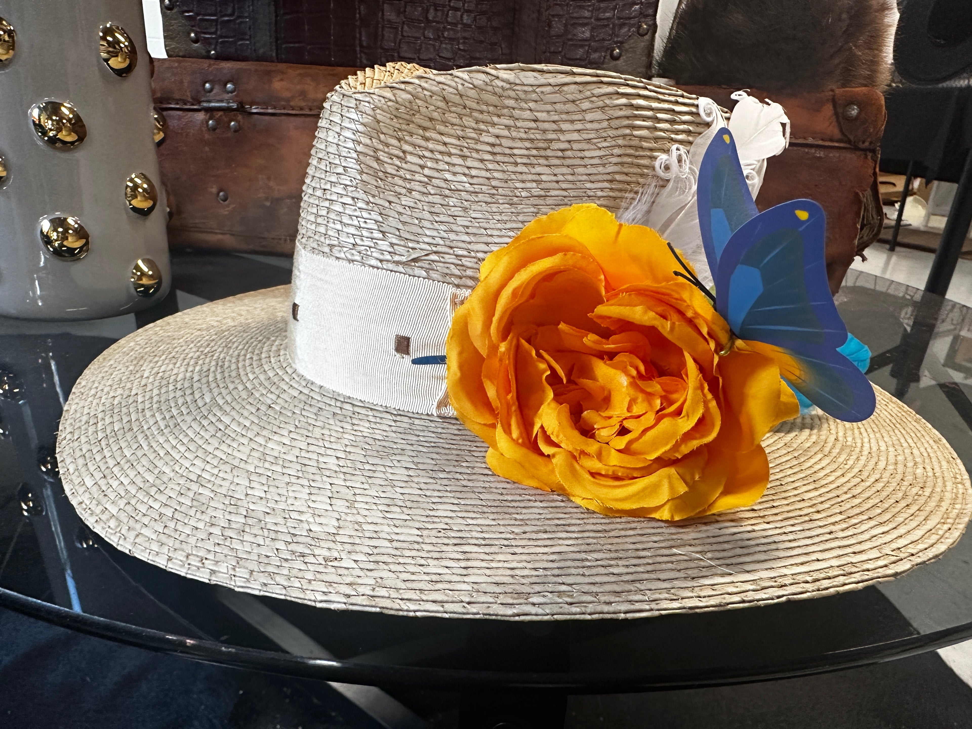 L - Whimsical straw hat