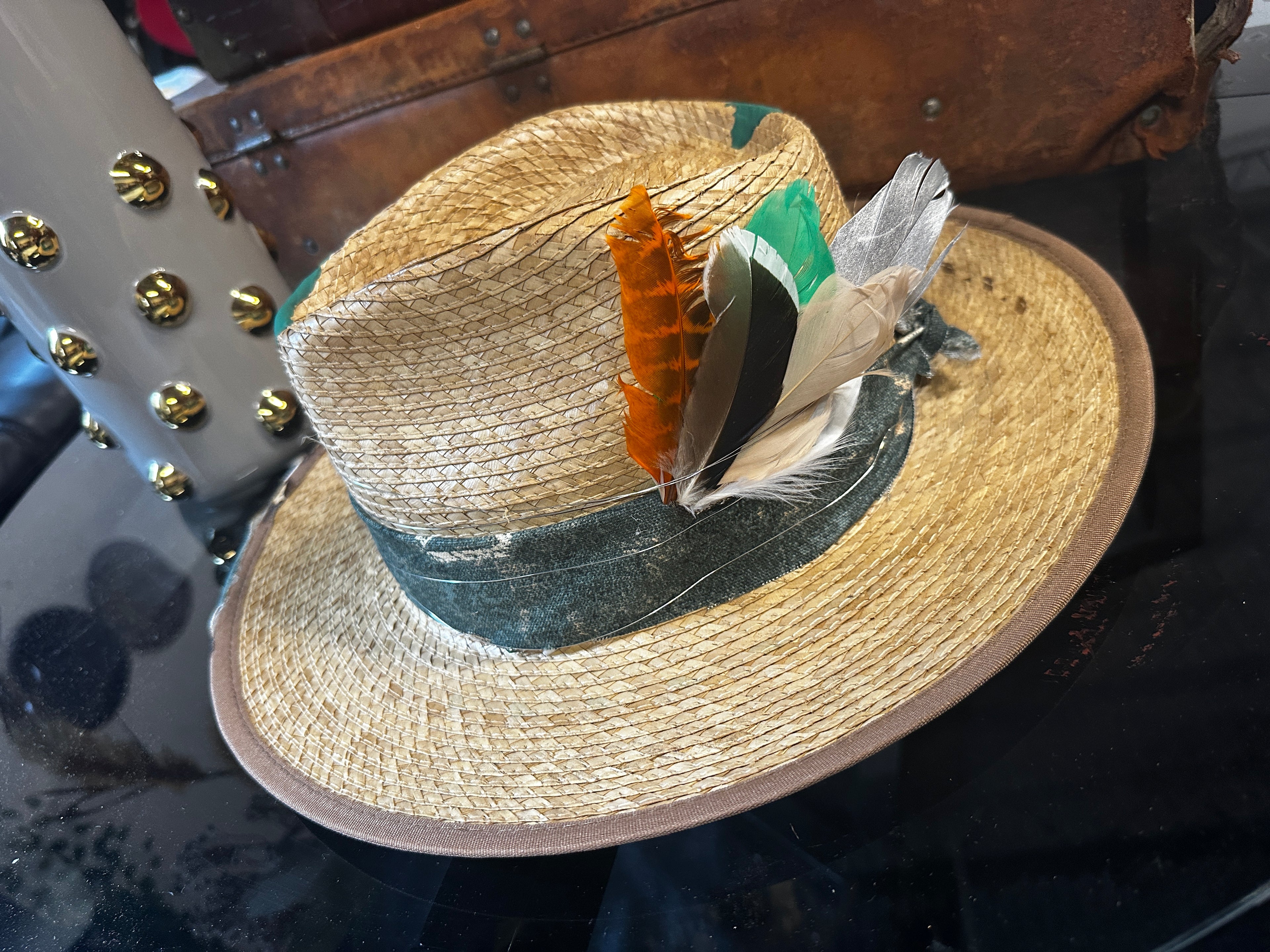 S/M - Greenie straw - Fedora Designs