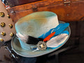 S/M - Teal straw - Fedora Designs