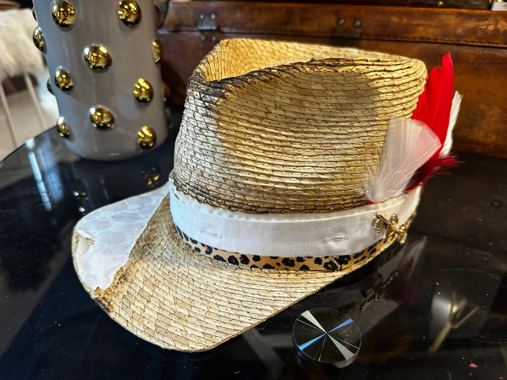 S-XL - White straw cap