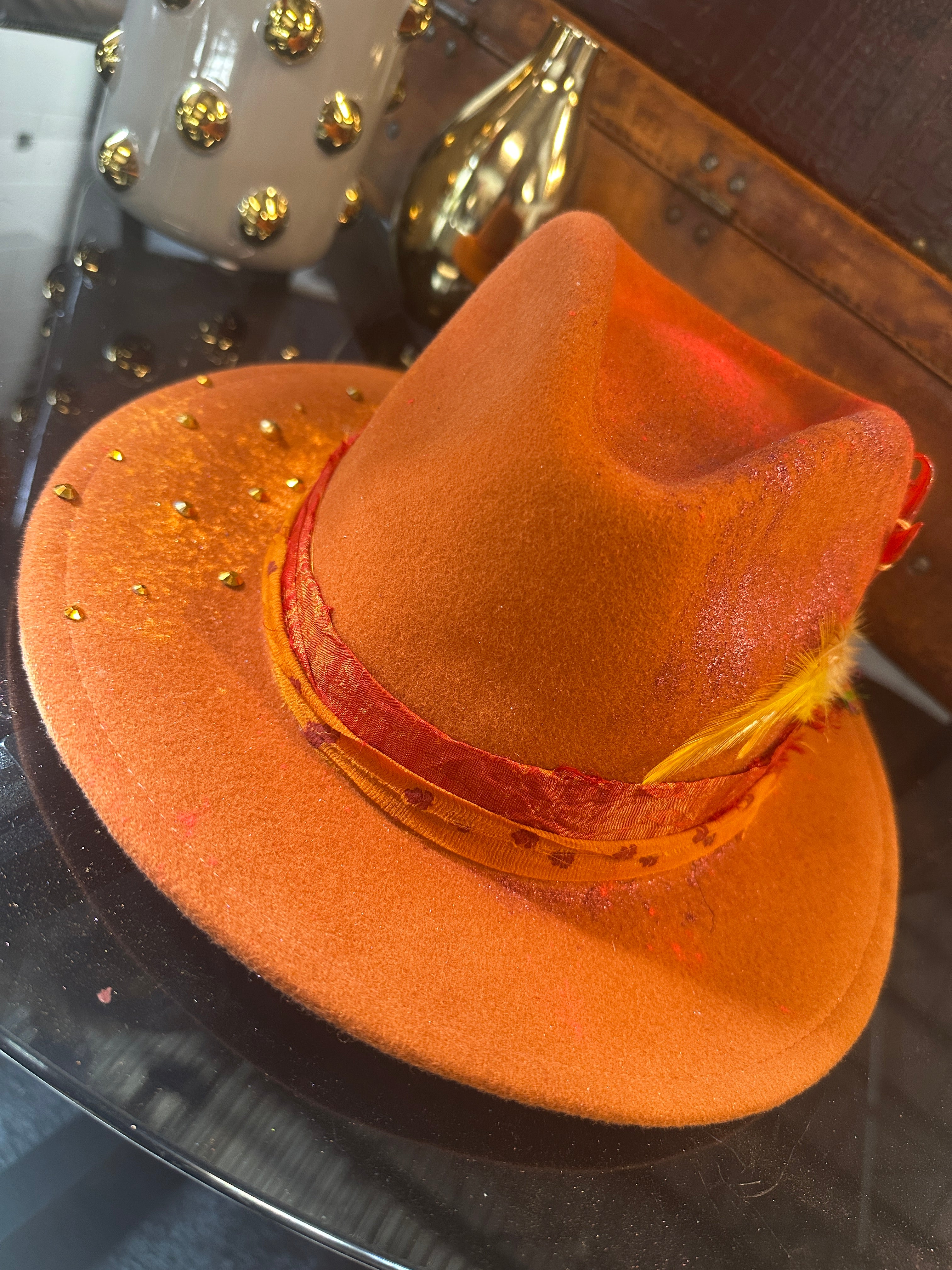 L - Orange sorbet - Fedora Designs