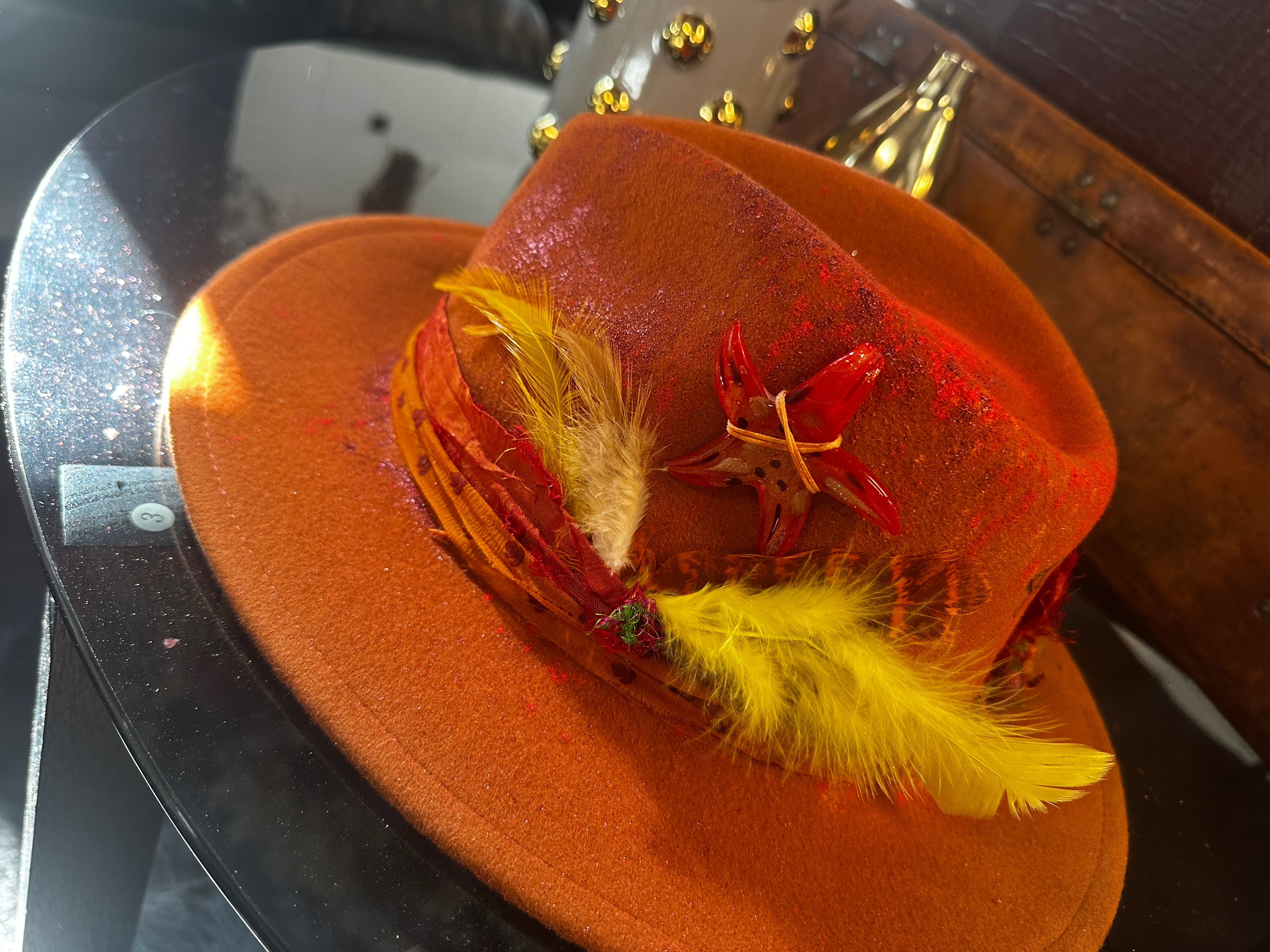 L - Orange sorbet - Fedora Designs