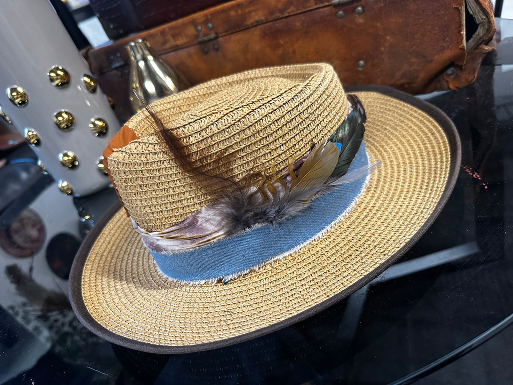 S/M/L - Caramel drip straw - Fedora Designs