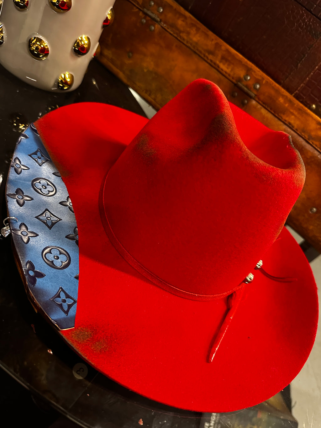 L - Red Louie - Fedora Designs