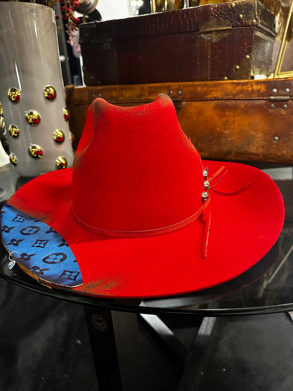 L - Red Louie - Fedora Designs