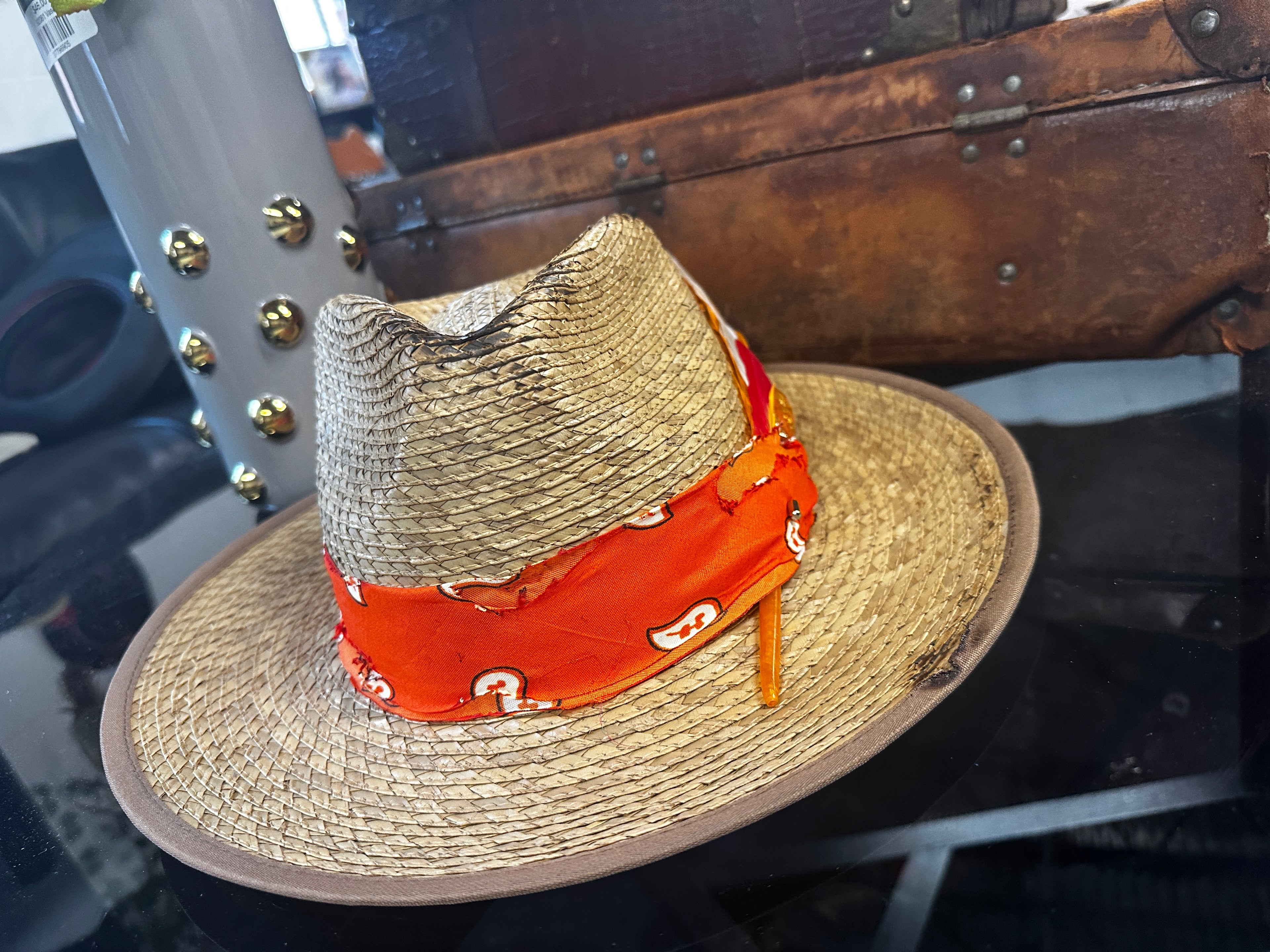 S/M - Tan straw - Fedora Designs
