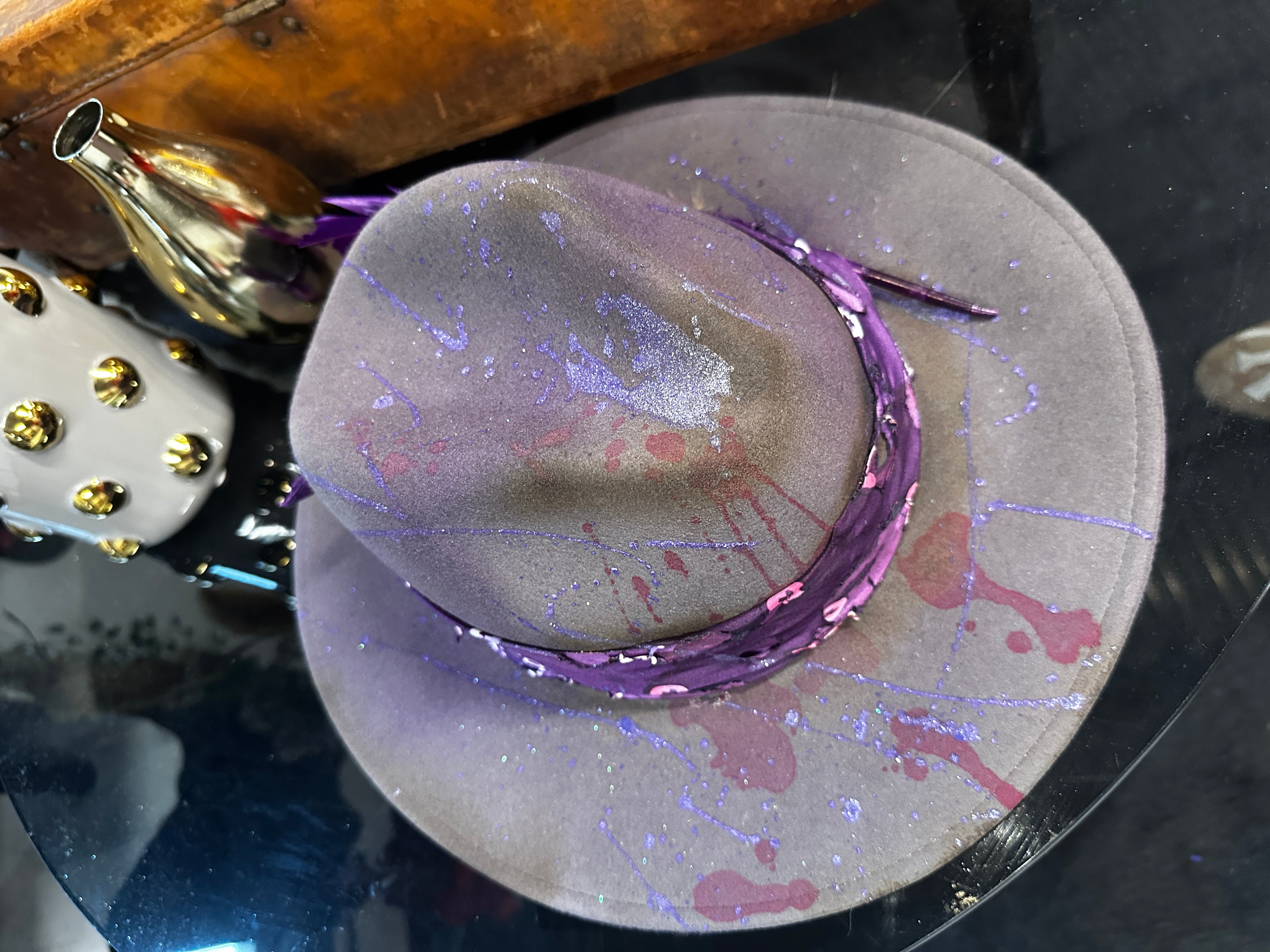 L - Purp haze - Fedora Designs