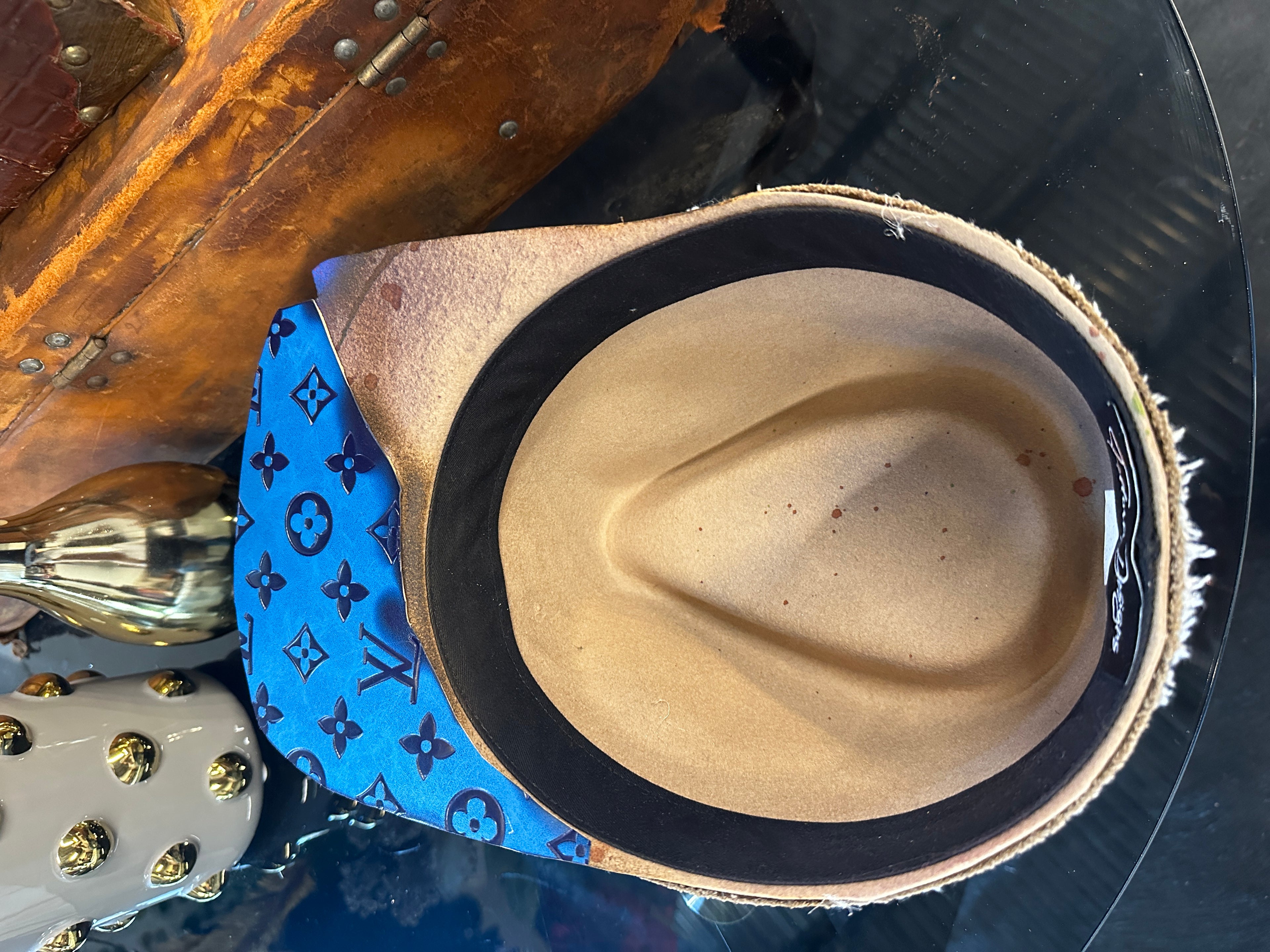 M/L/XL - Blue LV cap - Fedora Designs