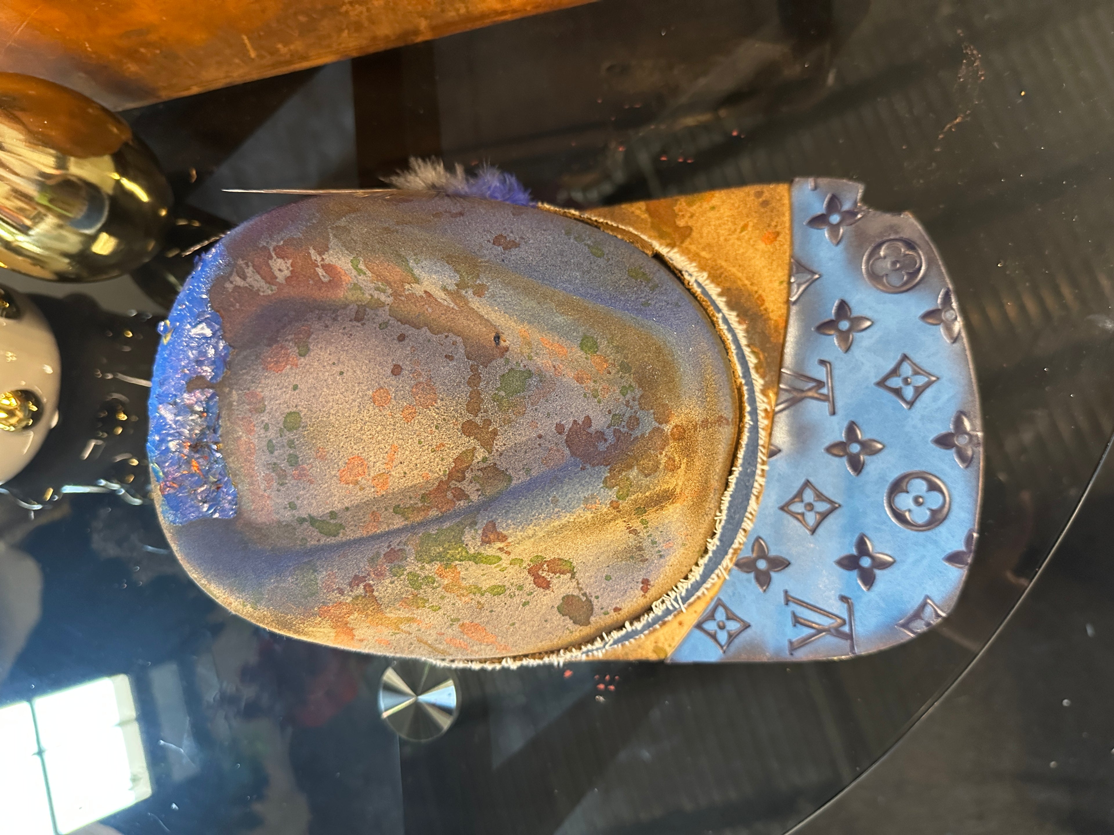 M/L/XL - Blue LV cap - Fedora Designs