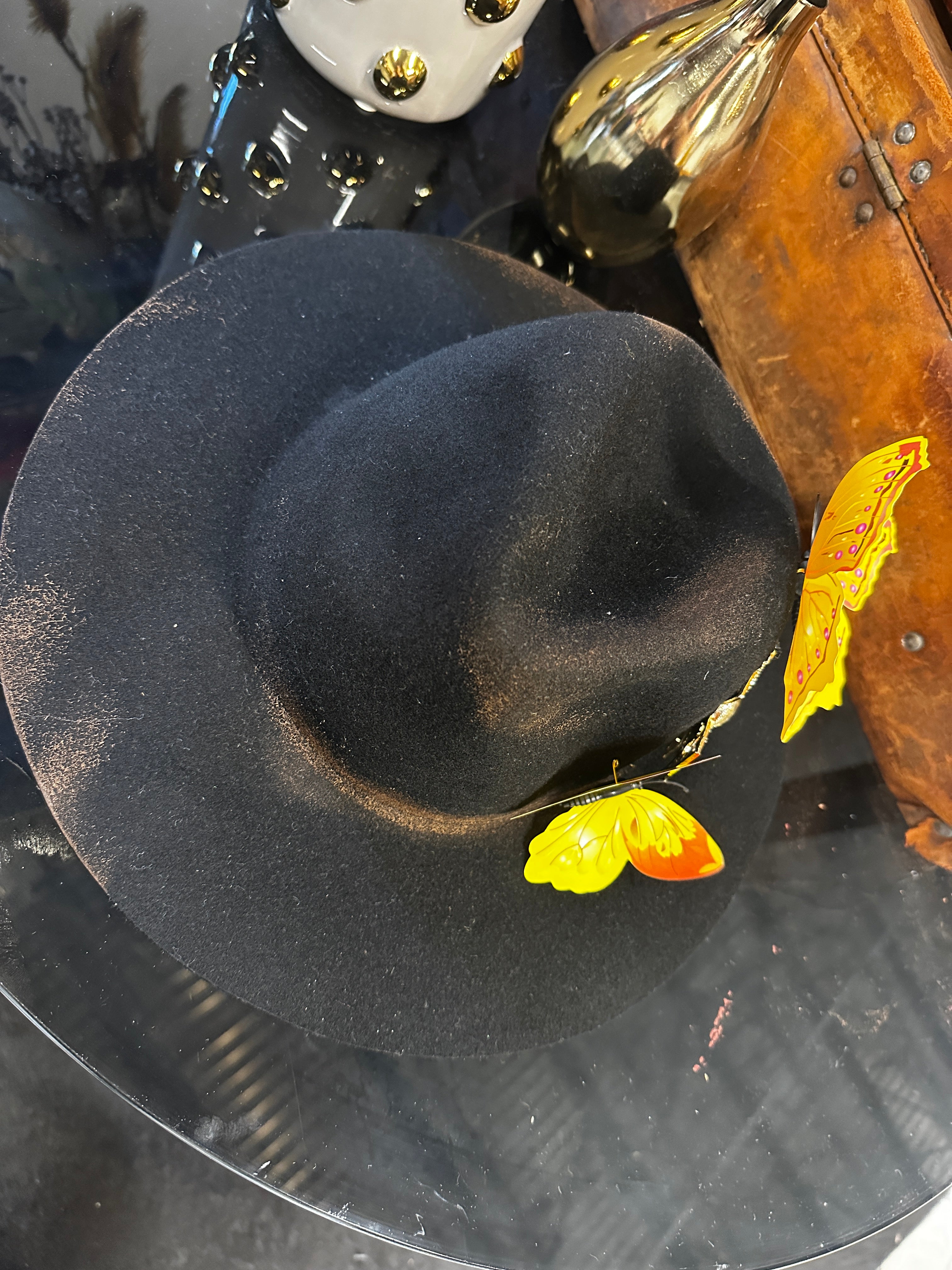 S/M - Black cross - Fedora Designs