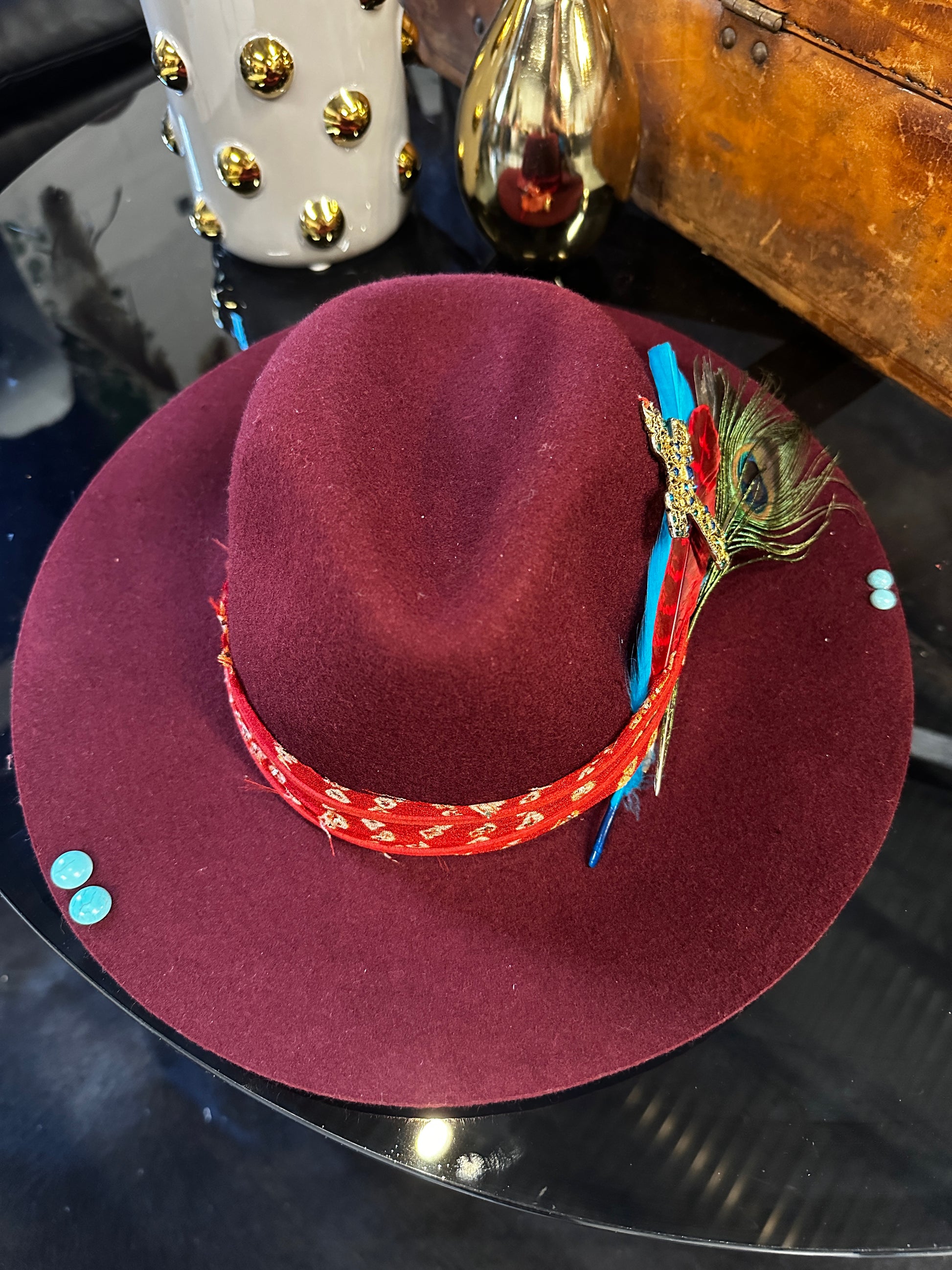 S/M - Burgundy cross