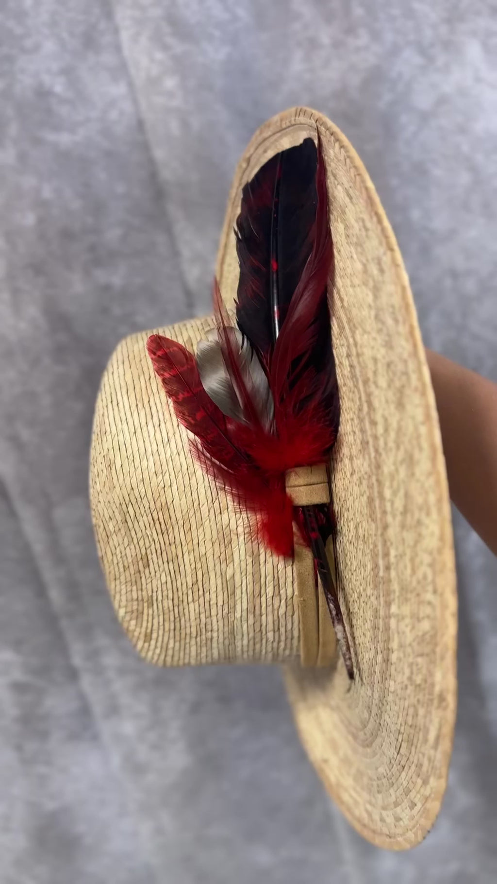 M - Straw wide brim